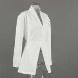 Elegant Single Button Blazer Jacket