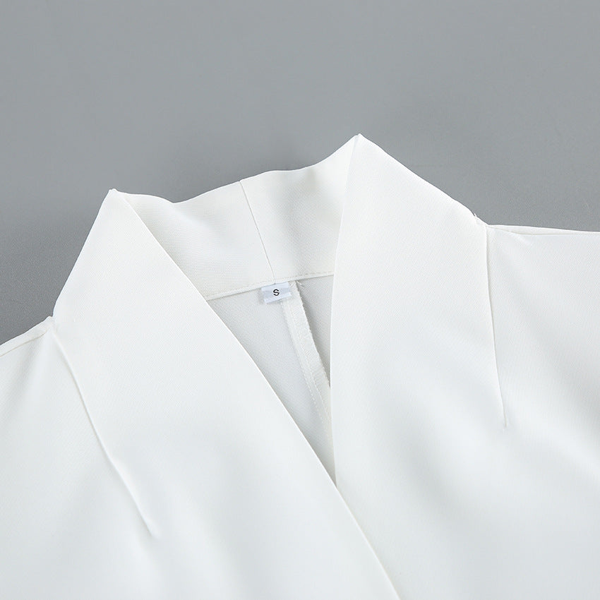 Elegant Single Button Blazer Jacket