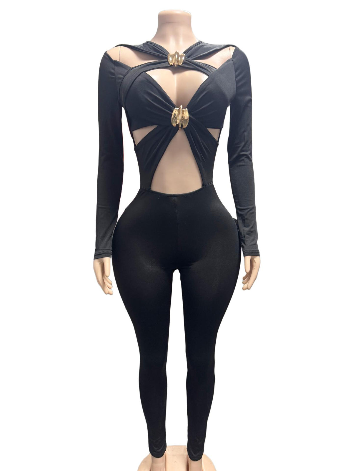 Women's Twist Front Cutout Jumpsuit