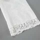 Women's Oversized Zip-Up Top with Lace Trim