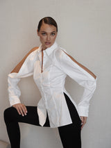 Women's Slim Fit Button Down Shirt Top