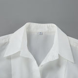 Women's Slim Fit Button Down Shirt Top