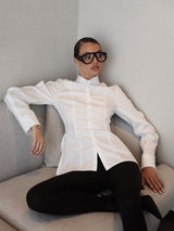 Women's Slim Fit Button Down Shirt Top