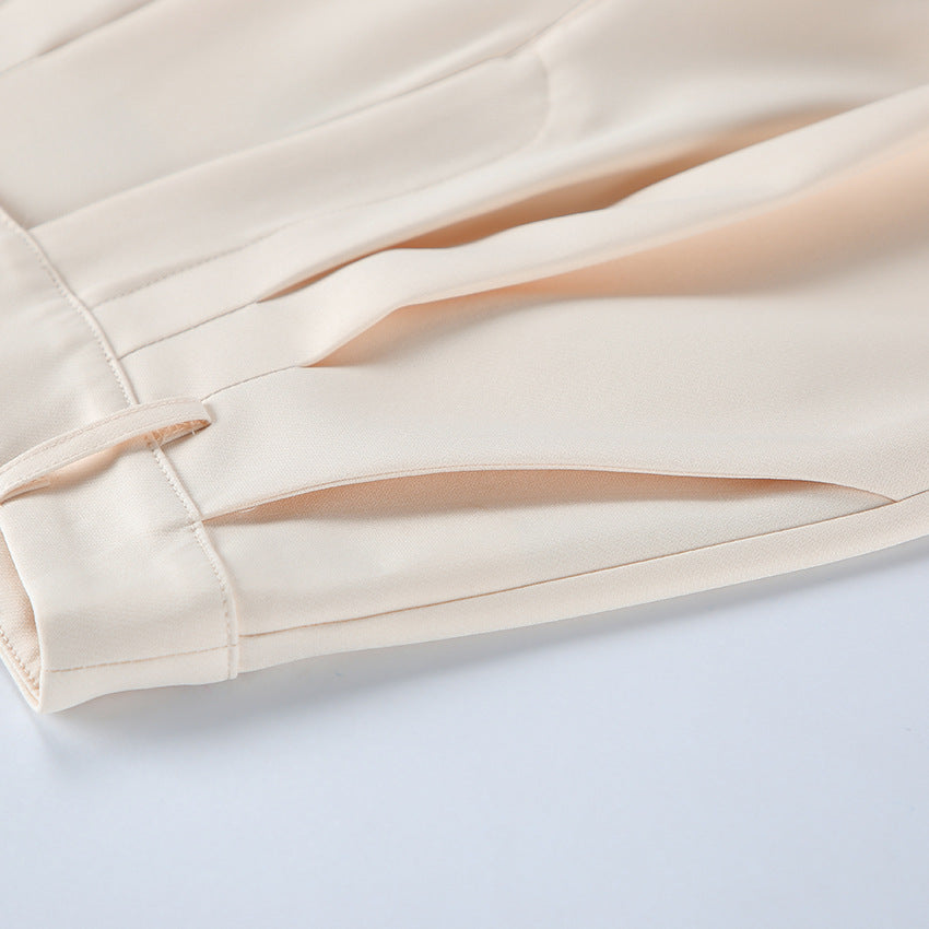 Women's Statement Collar Blazer and Pants Set