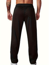 Men's Side Stripe Drawstring Track Pants