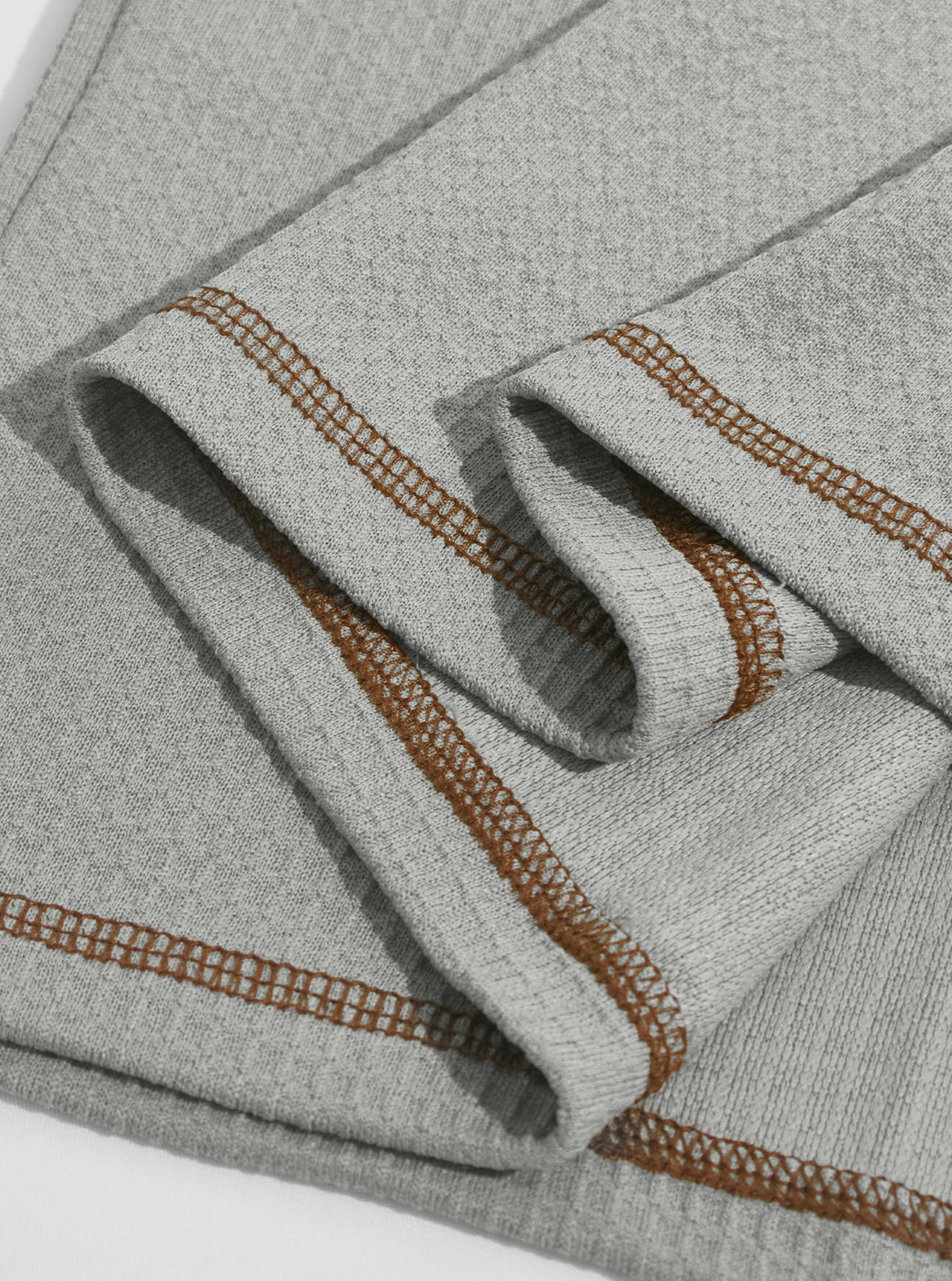 Men's Textured Henley Neck Long Sleeve Top