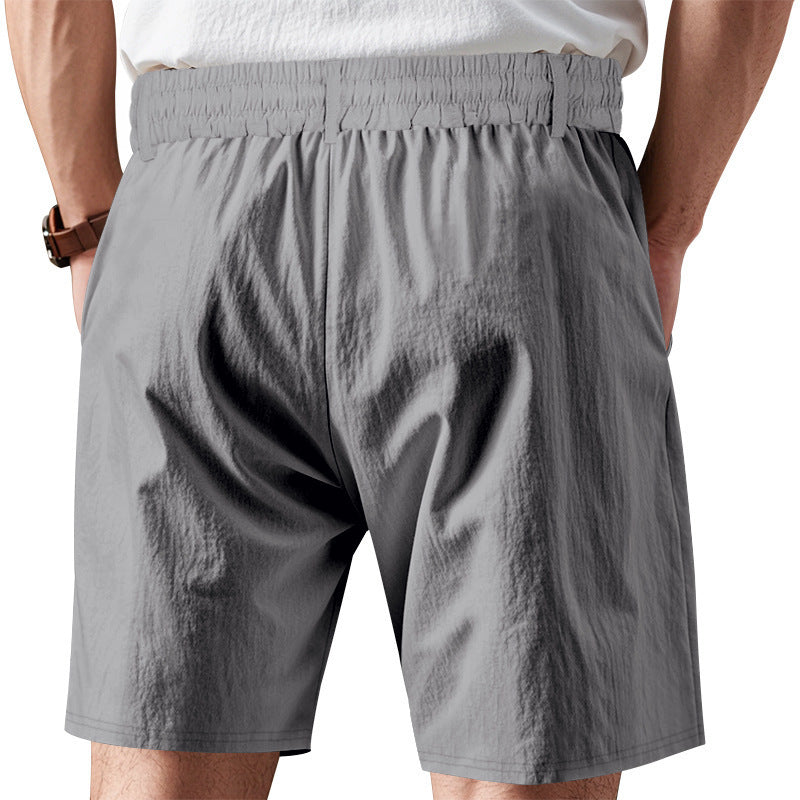 Men's Casual Elastic Waist Drawstring Shorts