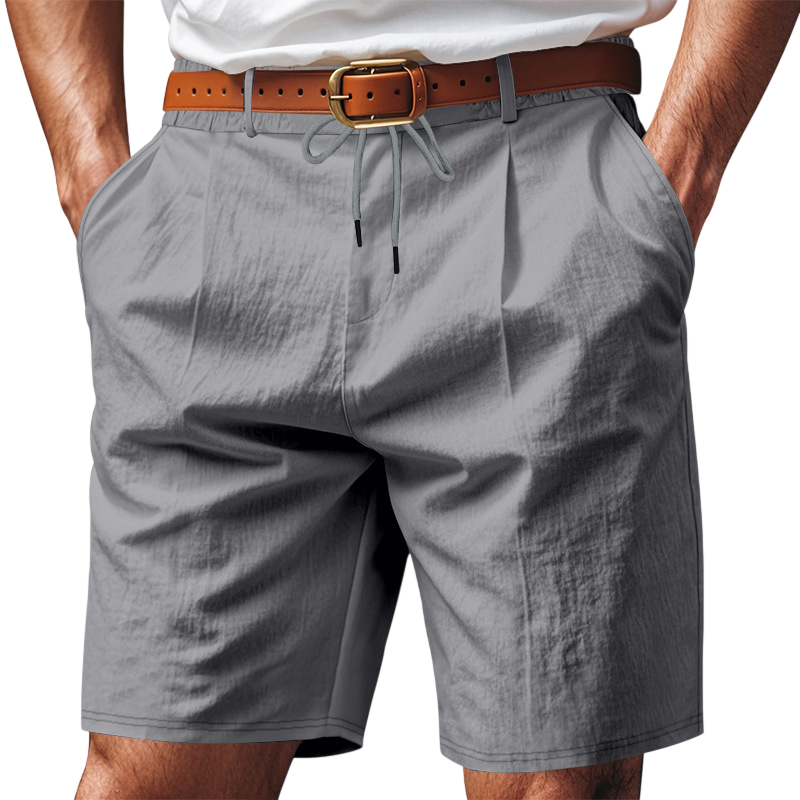 Men's Casual Elastic Waist Drawstring Shorts