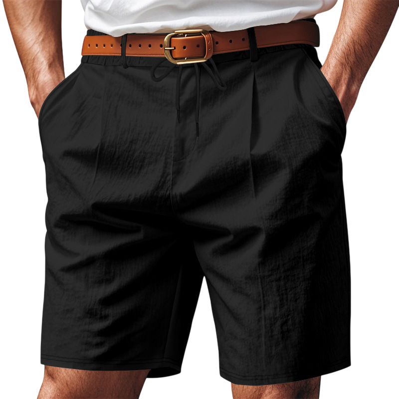 Men's Casual Elastic Waist Drawstring Shorts