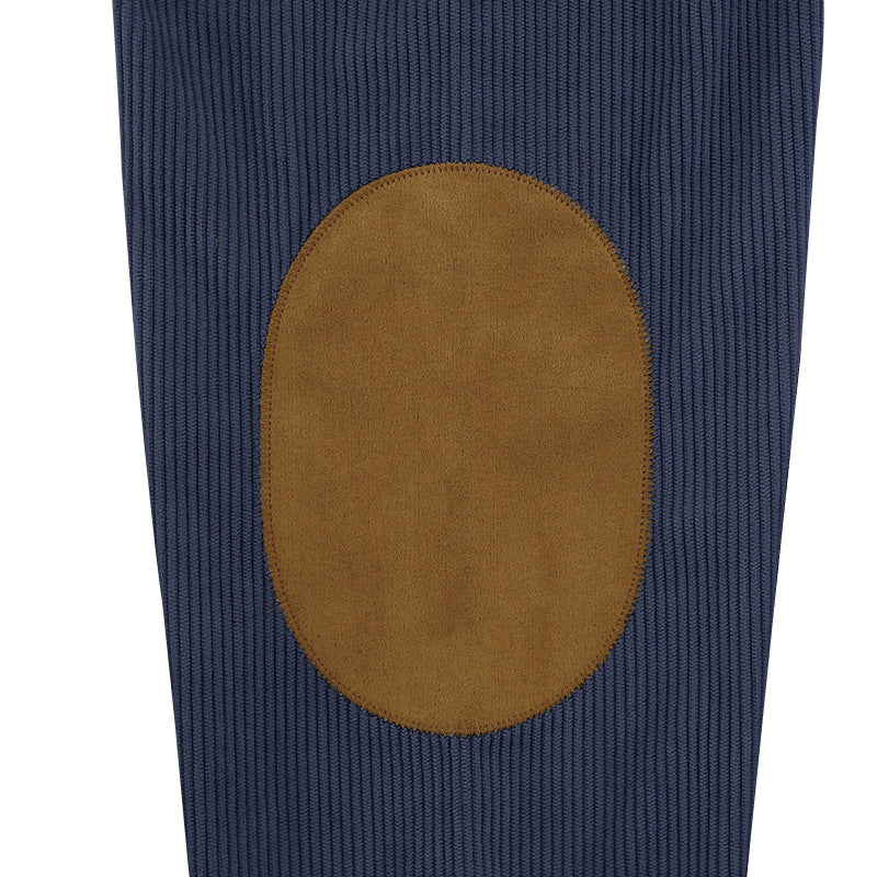 Men's Ribbed Henley Neck Long Sleeve Top