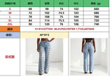 Women's Eyelet Detail Wide Leg Jeans