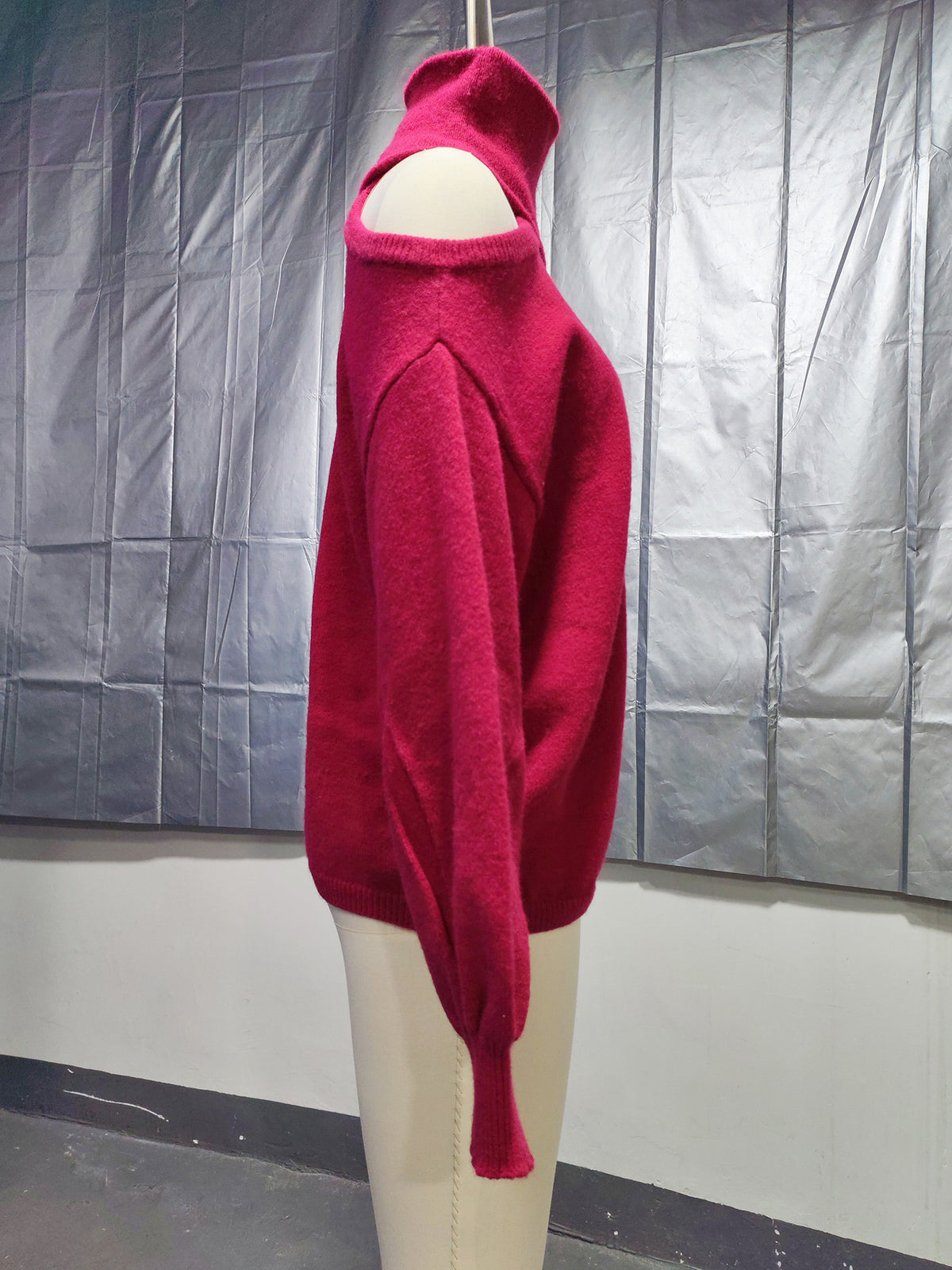 Women's Off Shoulder Turtleneck Sweater