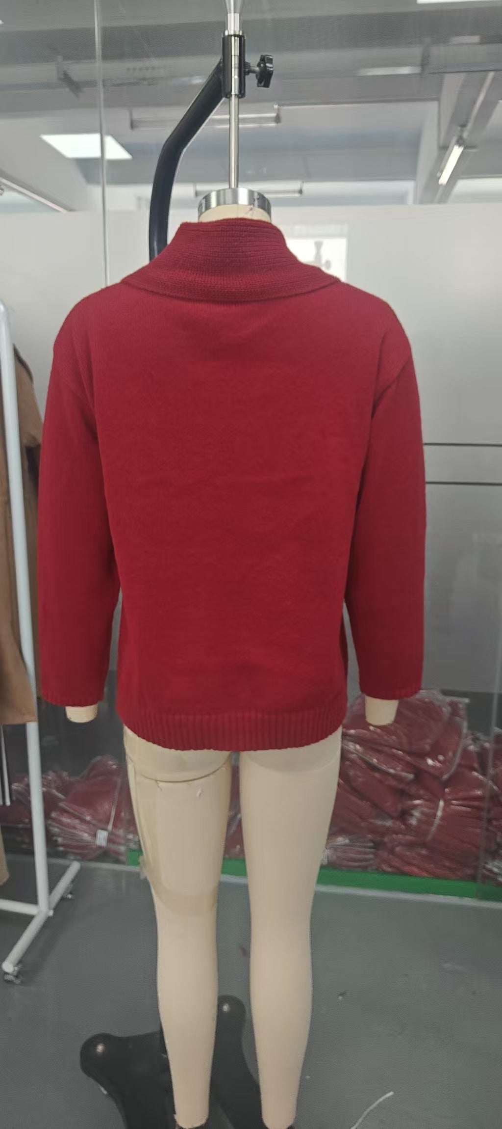 Women's Cowl Neck Long Sleeve Knit Top