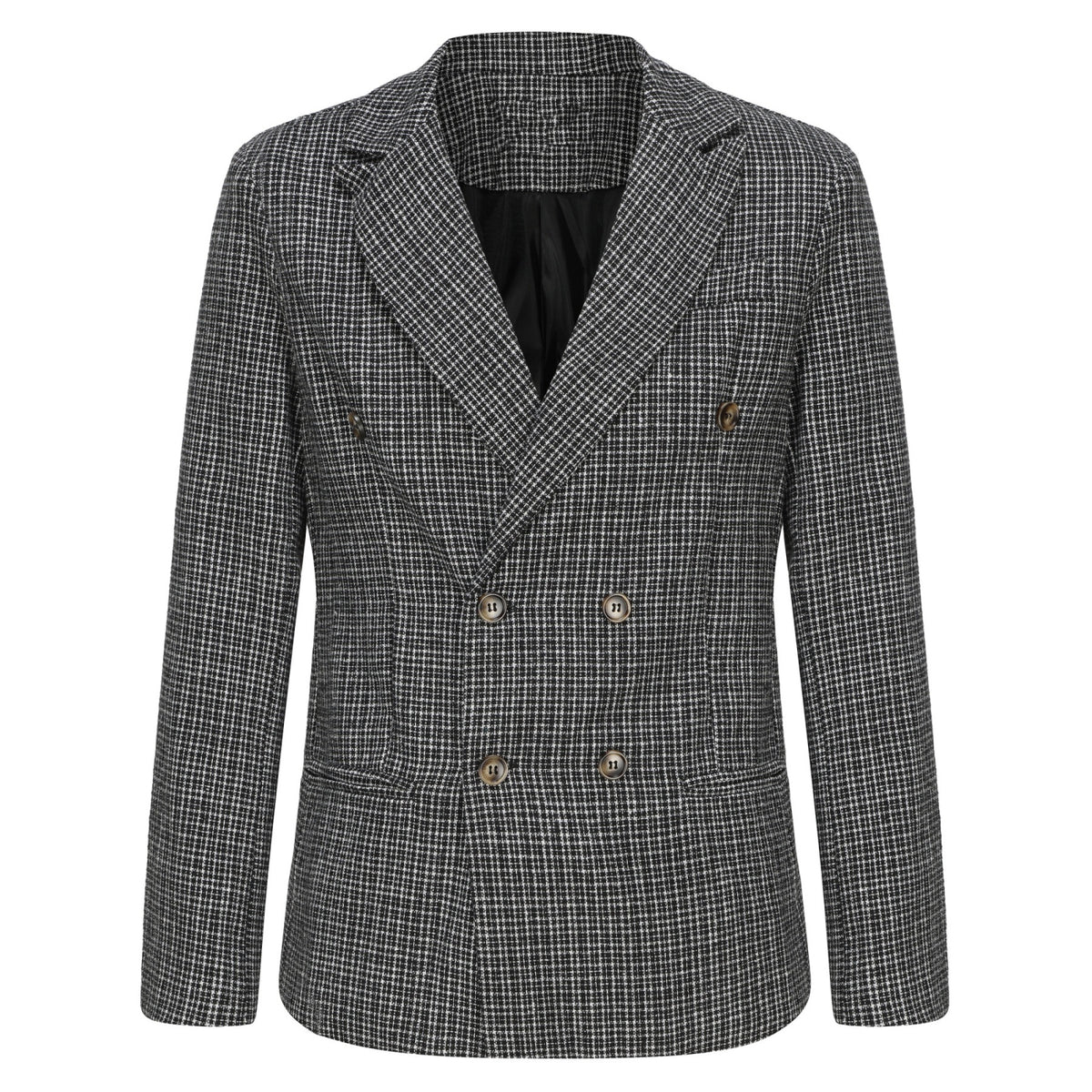 Men's Double Breasted Tweed Blazer
