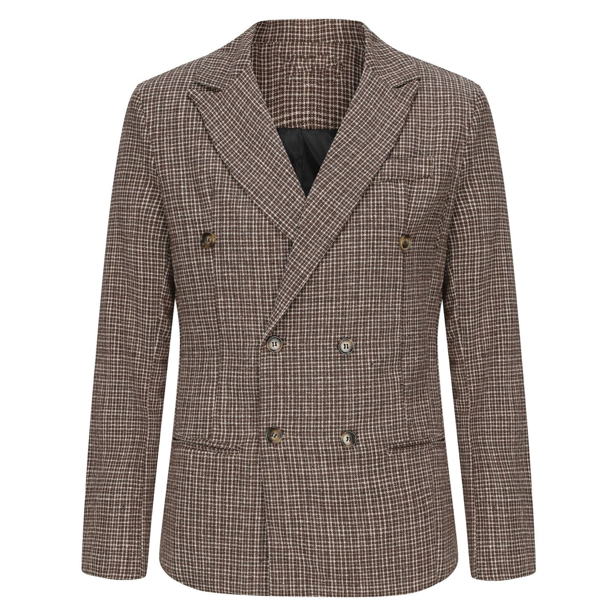 Men's Double Breasted Tweed Blazer