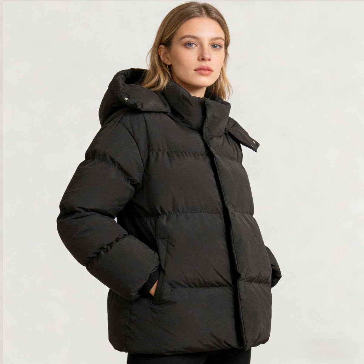 Women's Hooded Puffer Winter Coat