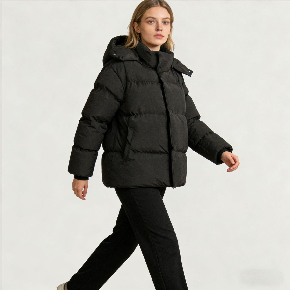 Women's Hooded Puffer Winter Coat