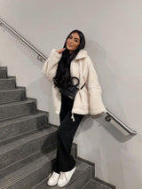 Women's Teddy Fleece Hooded Jacket