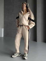 Women's Half Zip Hoodie and Jogger Set