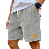 Men's Corduroy Drawstring Casual Shorts