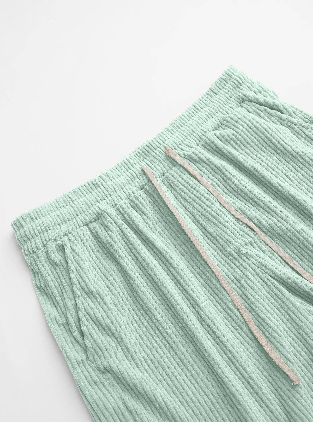 Men's Corduroy Drawstring Casual Shorts
