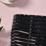 Women's Black Strapless Corset Top