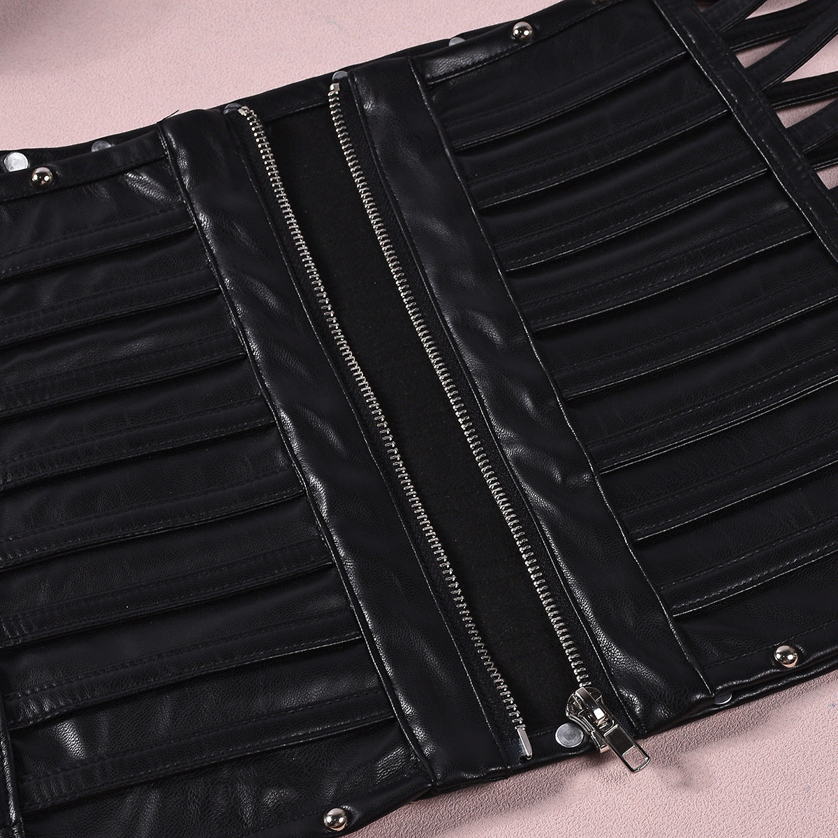Women's   Faux Leather Mini Skirt