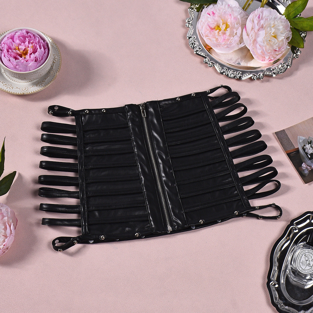 Women's   Faux Leather Mini Skirt