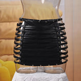 Women's   Faux Leather Mini Skirt