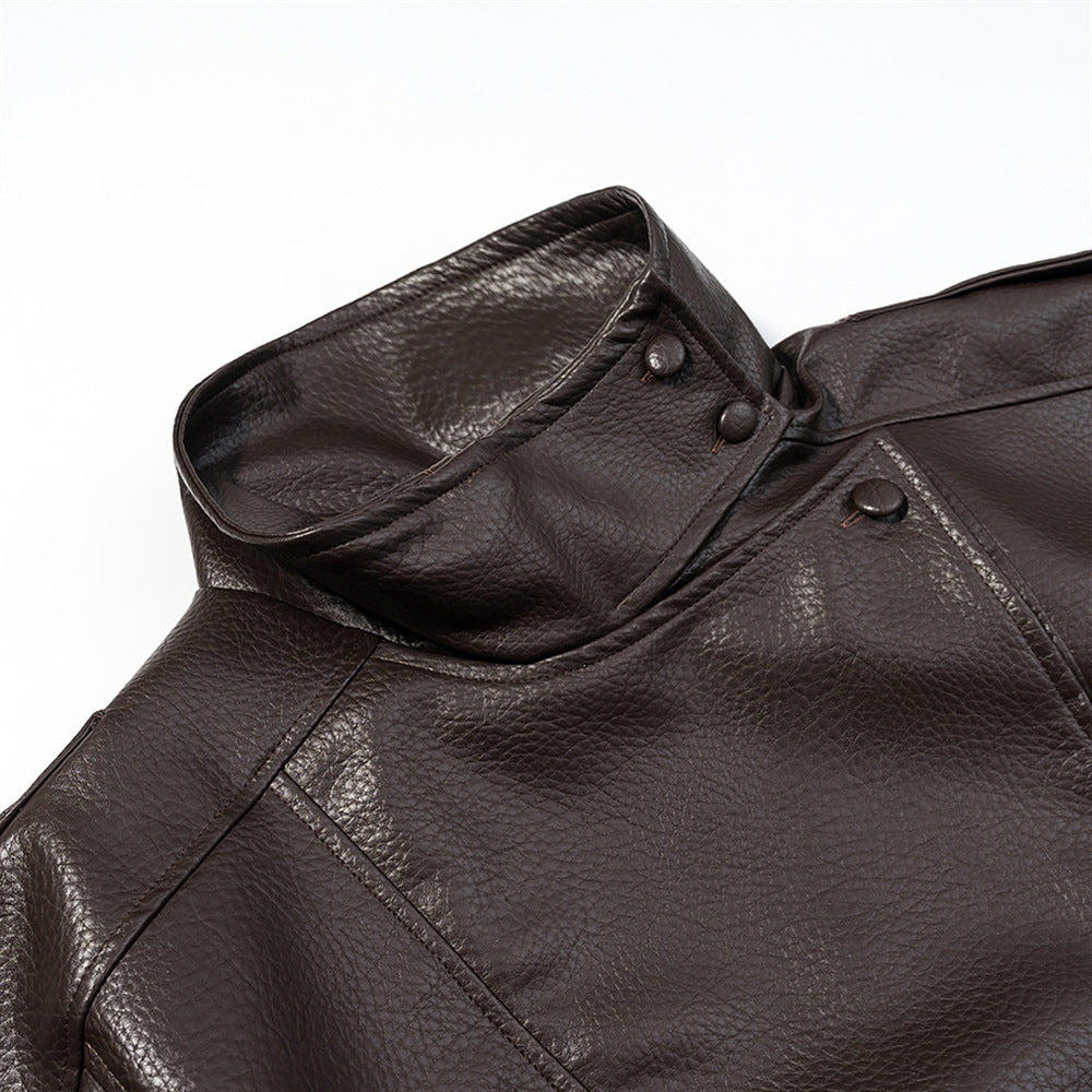 Women's  Faux Leather Biker Jacket