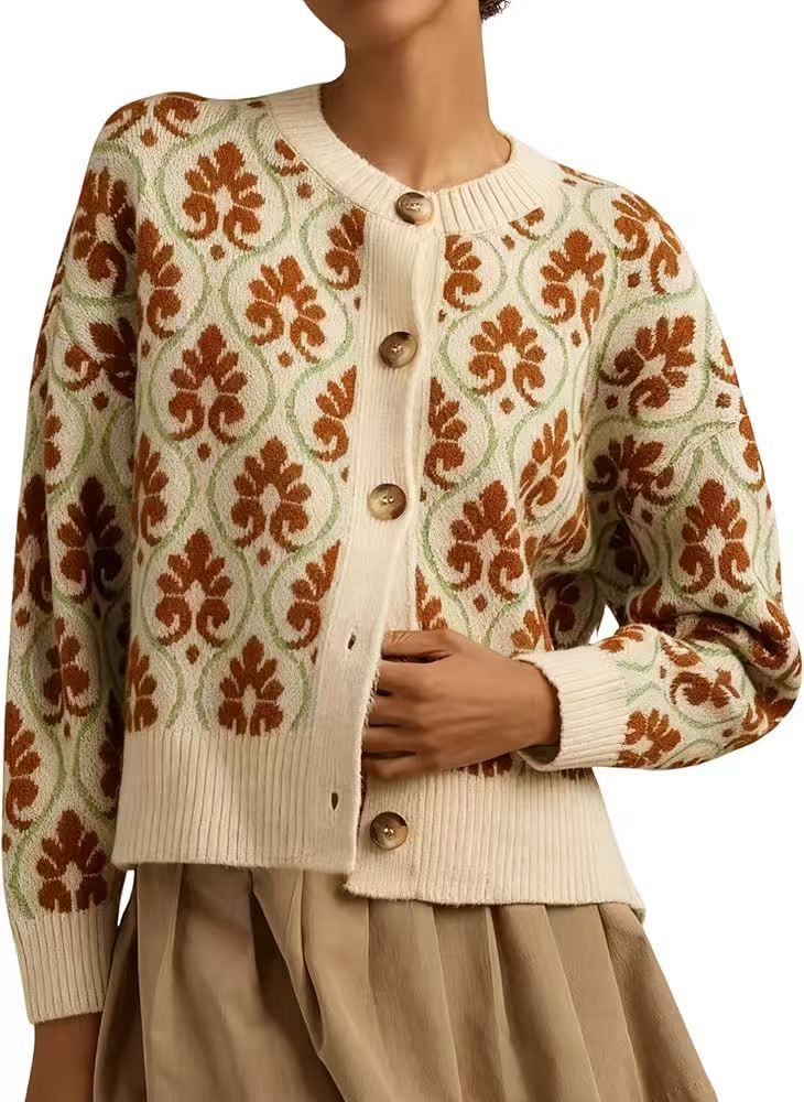 Women's  Floral Knit Jacket