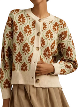 Women's  Floral Knit Jacket