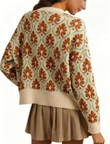 Women's  Floral Knit Jacket