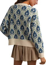 Women's  Floral Knit Jacket