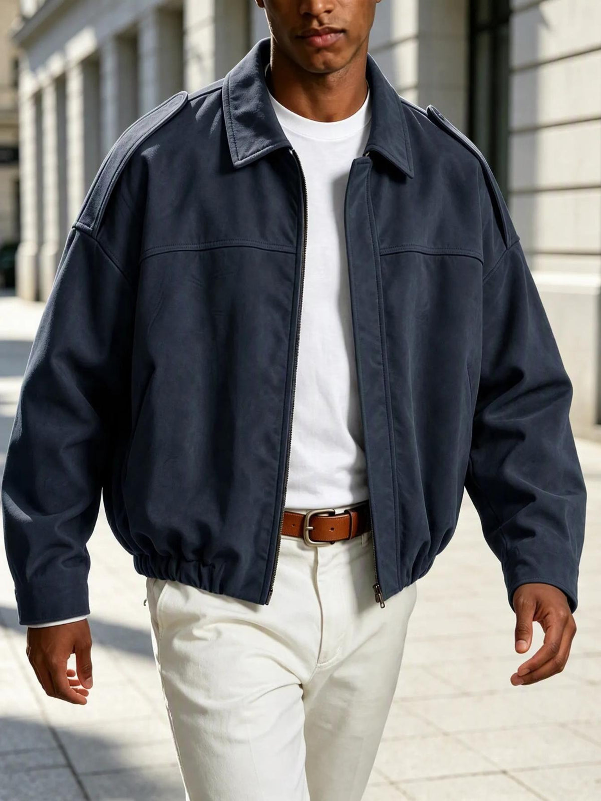 Men's  Casual Zip-Up Jacket