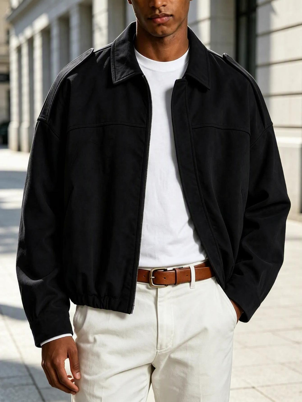 Men's  Casual Zip-Up Jacket