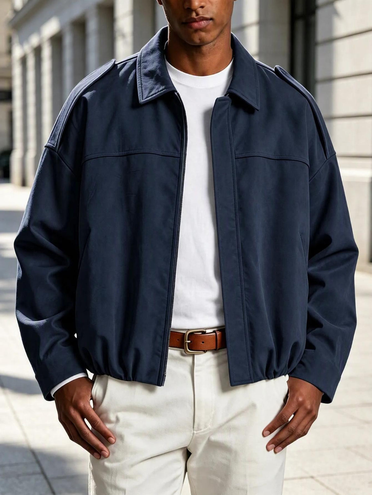 Men's  Casual Zip-Up Jacket