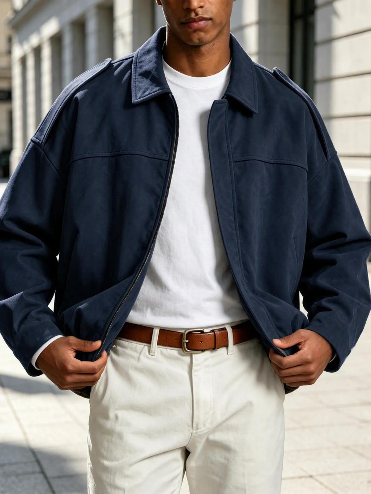 Men's  Casual Zip-Up Jacket