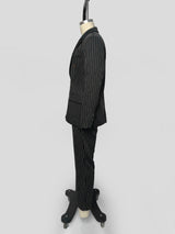 Men's Double-Breasted Pinstripe Suit Set