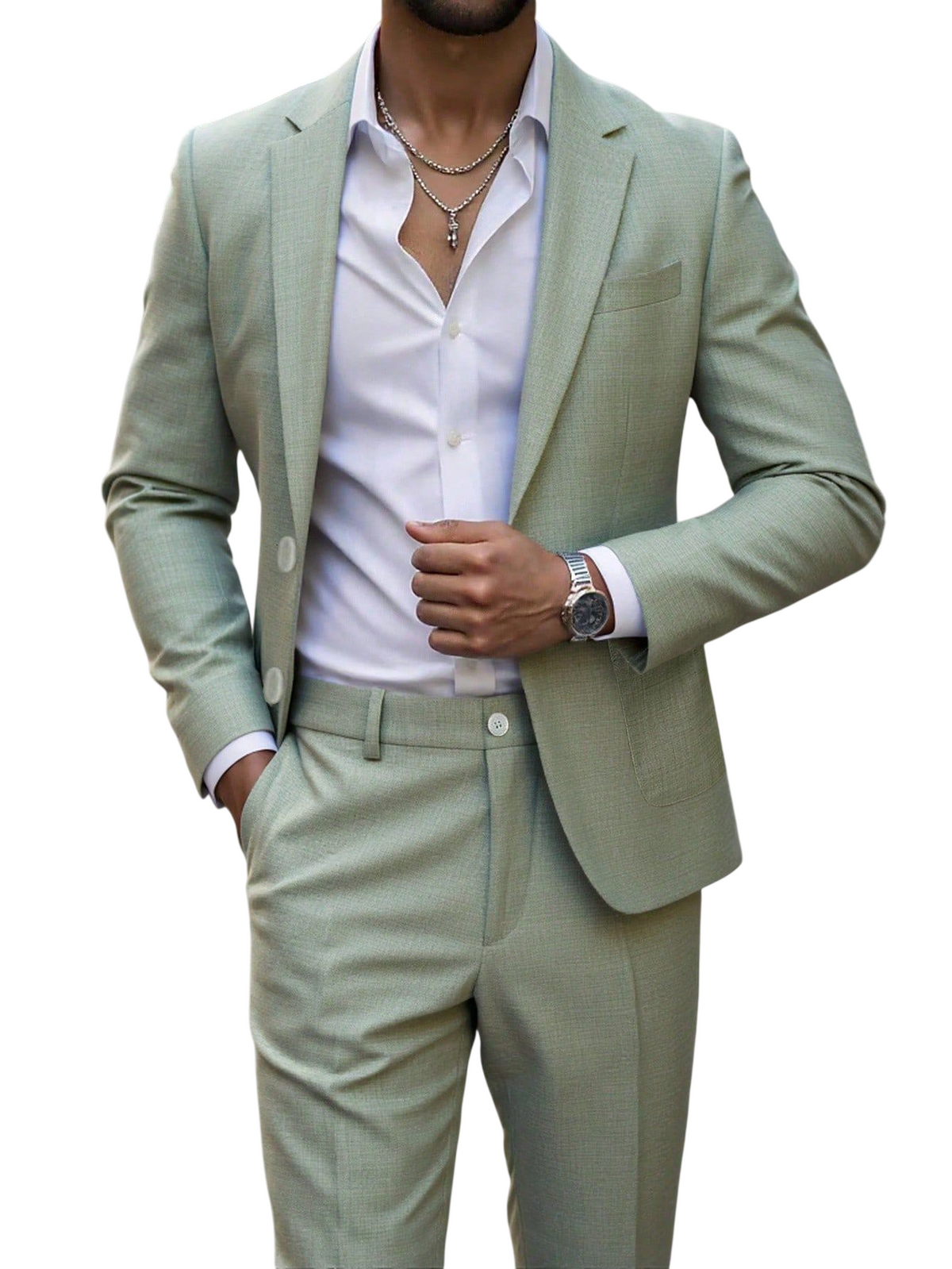 Men's Classic Tailored Suit Set