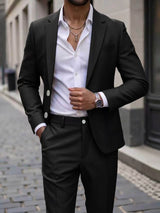 Men's Classic Tailored Suit Set