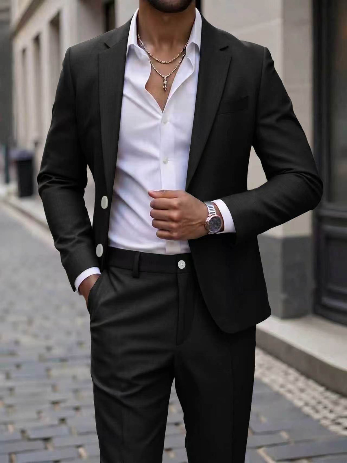 Men's Classic Tailored Suit Set