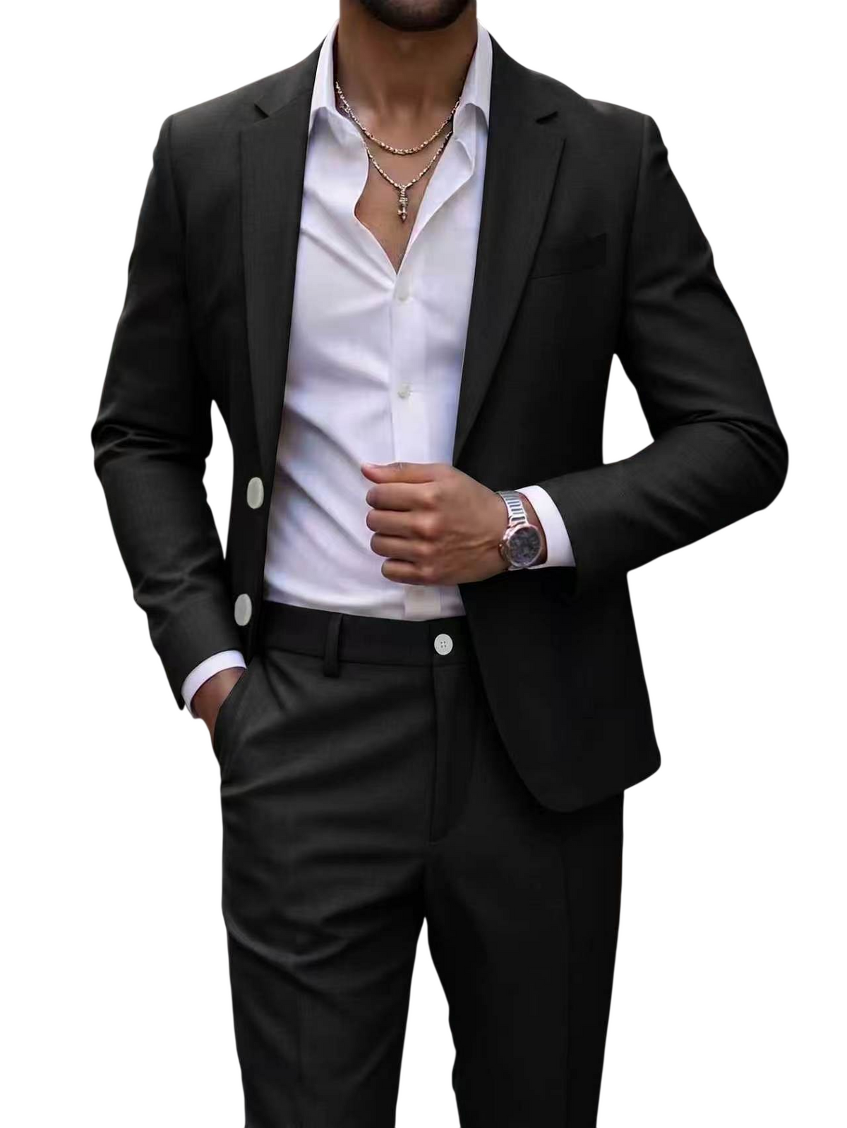 Men's Classic Tailored Suit Set