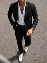 Men's Classic Tailored Suit Set
