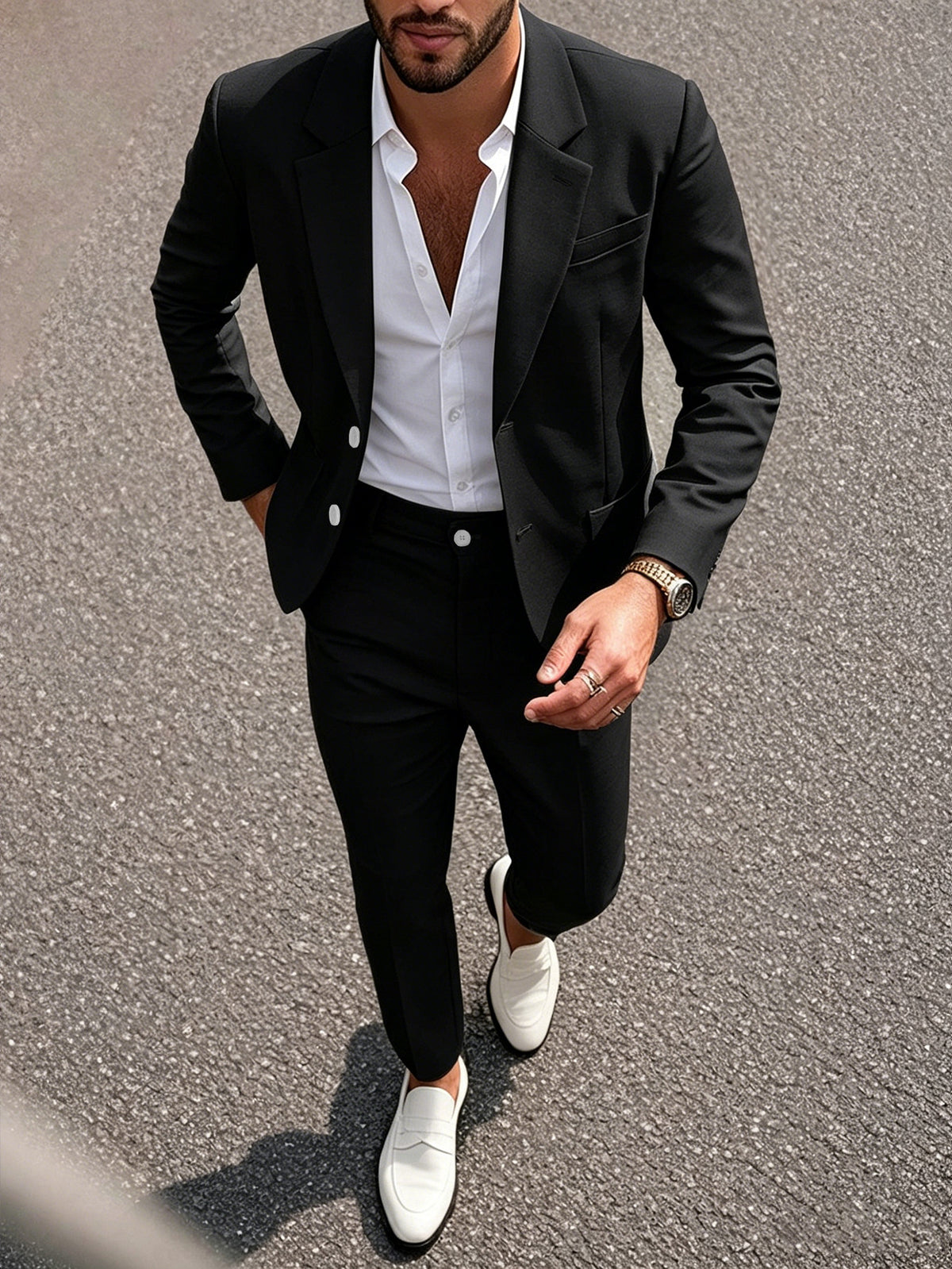 Men's Classic Tailored Suit Set