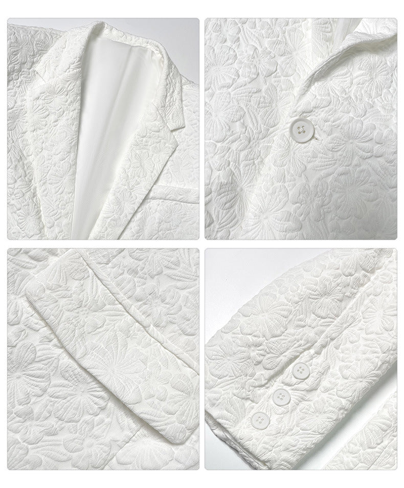 Men's Textured Formal Blazer