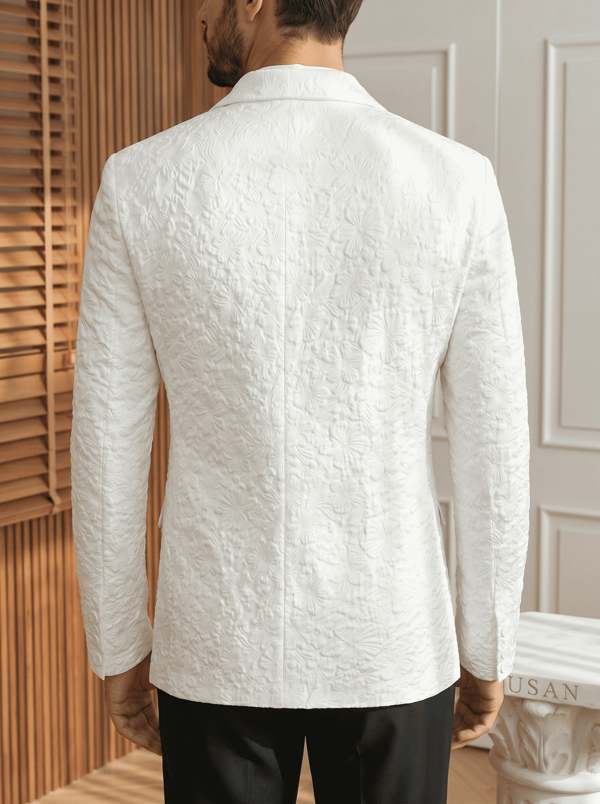 Men's Textured Formal Blazer