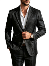 Men's Textured Formal Blazer