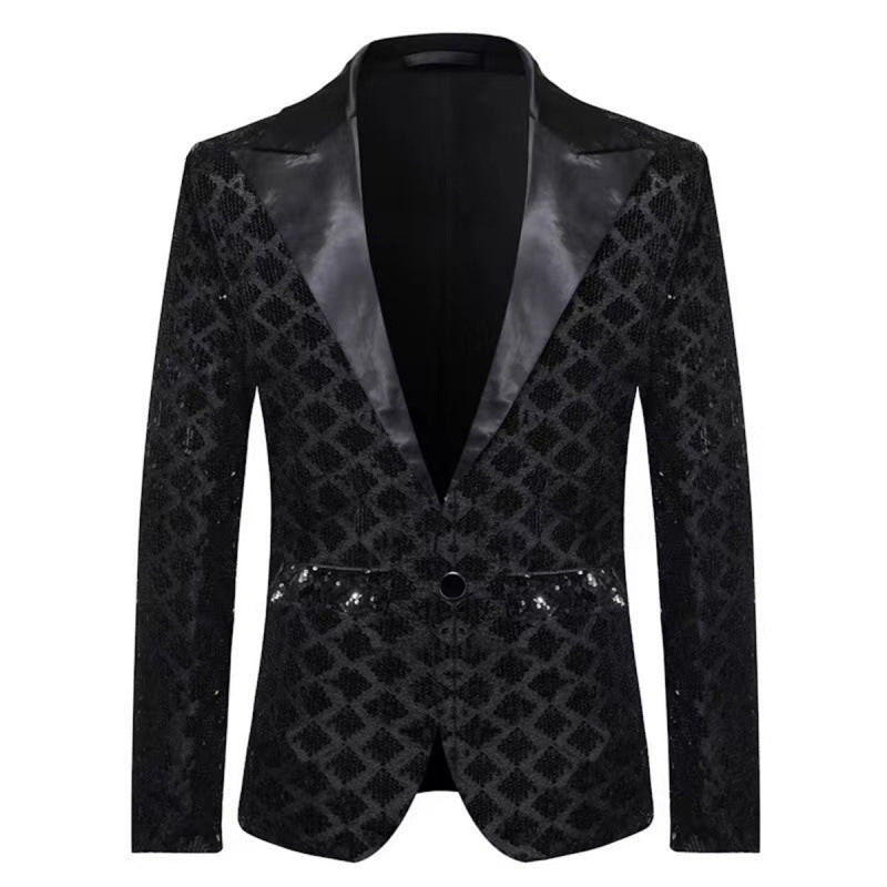Men's Luxury Sequin Party Blazer