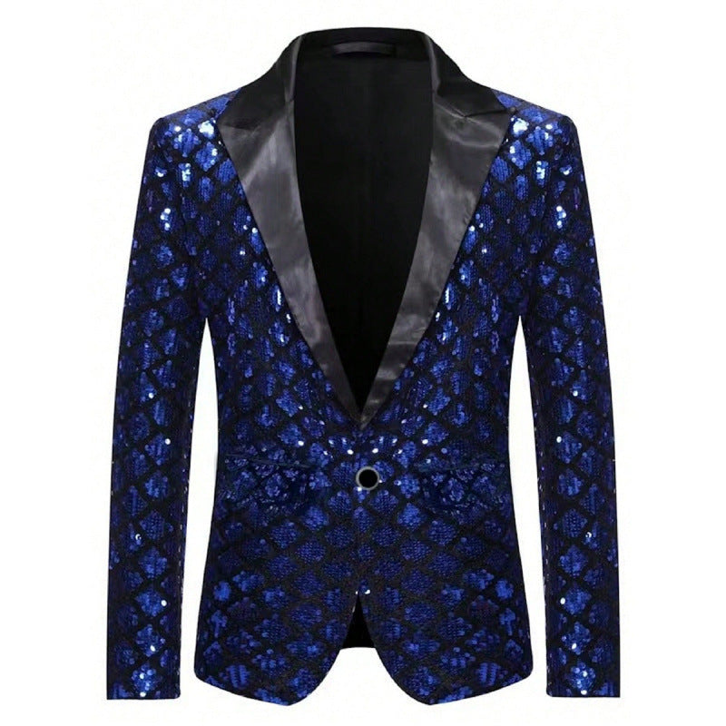 Men's Luxury Sequin Party Blazer